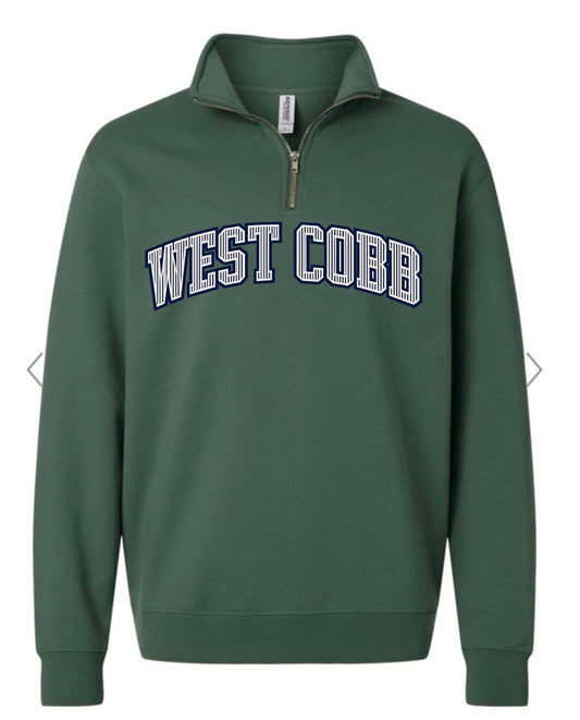 West Cobb Seersucker Quarter Zip