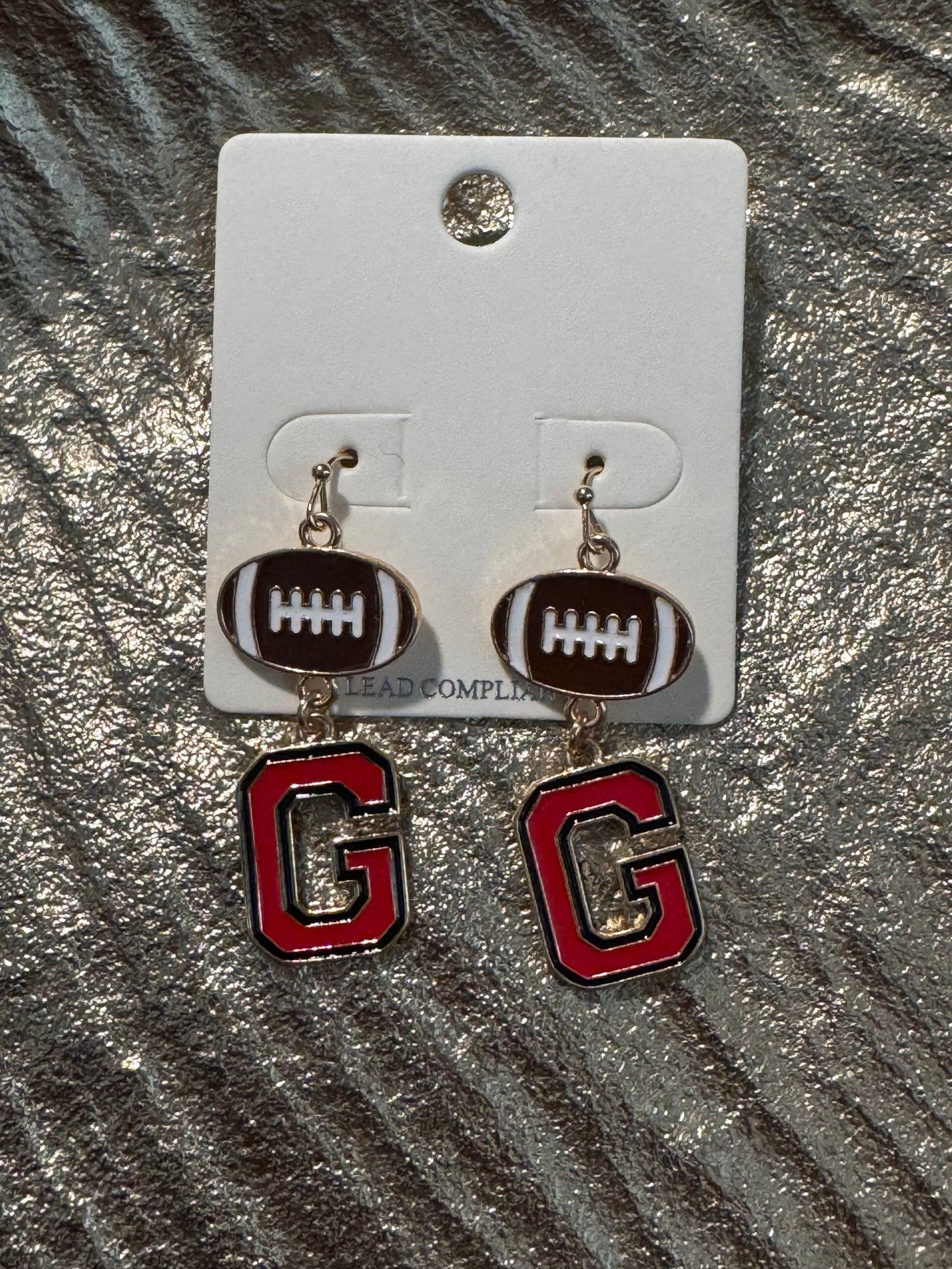 Georgia G with football Earring