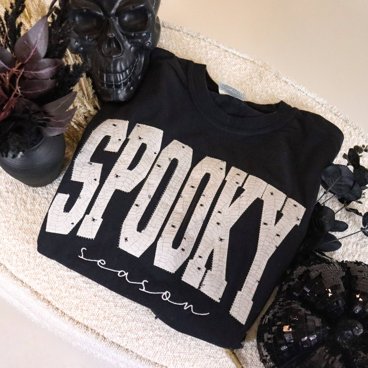 Halloween Spooky Season Short Sleeve: Large