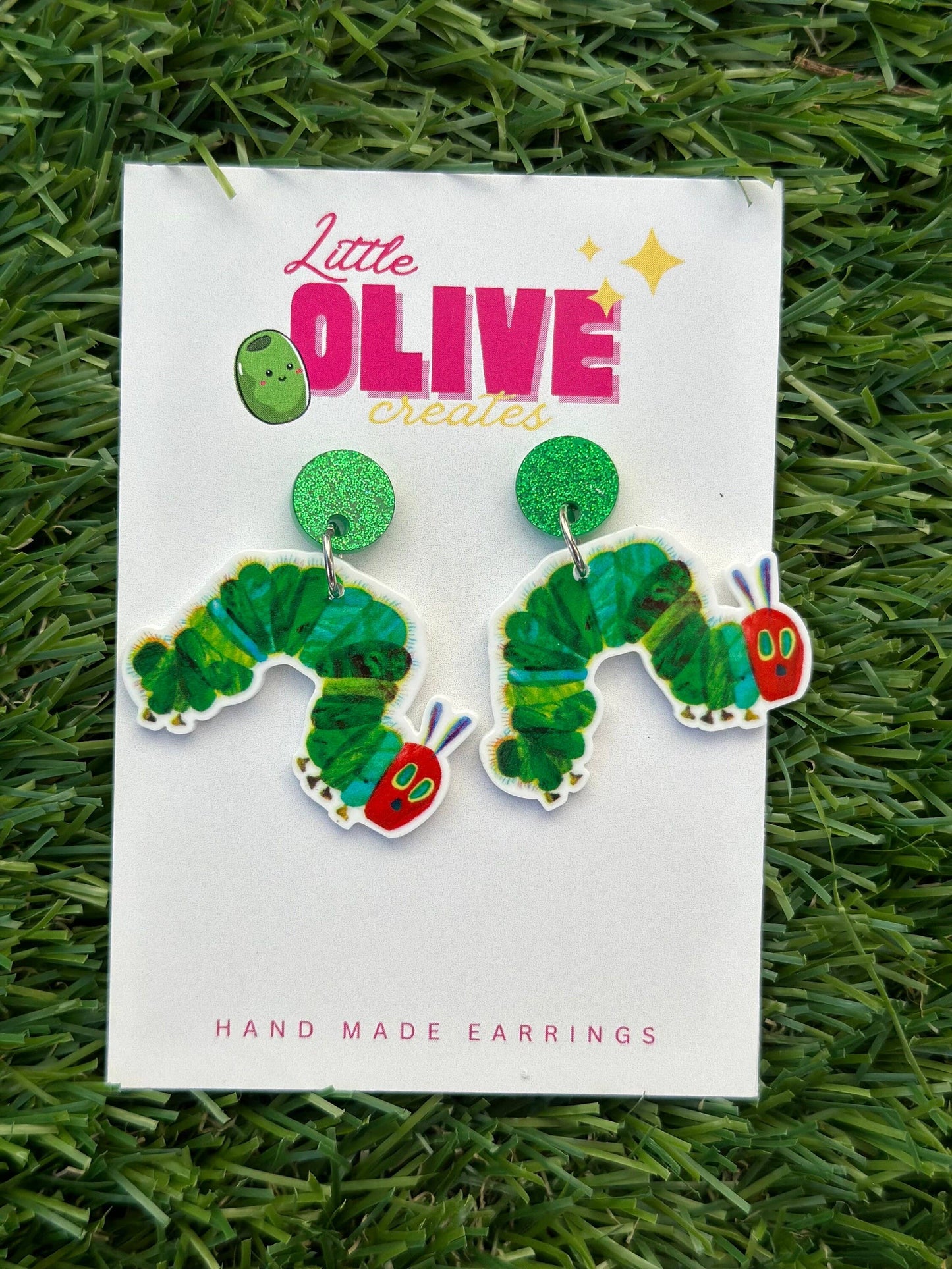 The Hungry Caterpillar Teacher Book Week Earrings: Stud