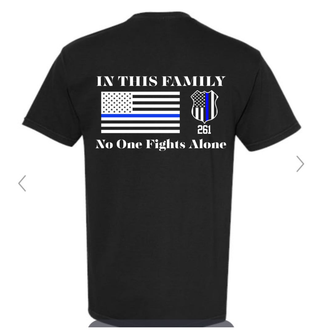 In This Family No One Fights Alone 261 Gildan Tee