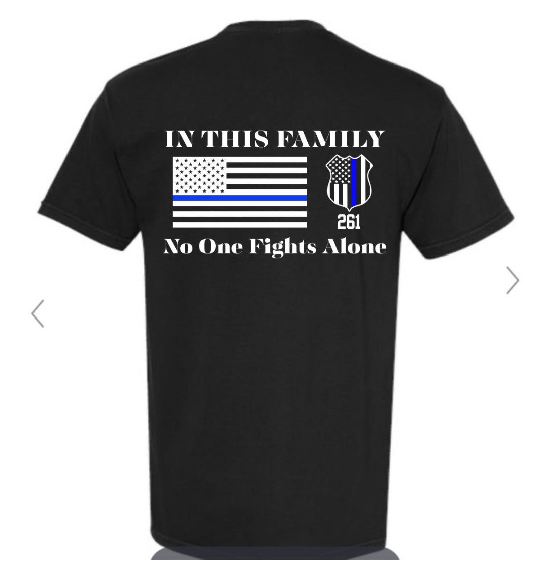 In This Family No One Fights Alone 261 Gildan Tee