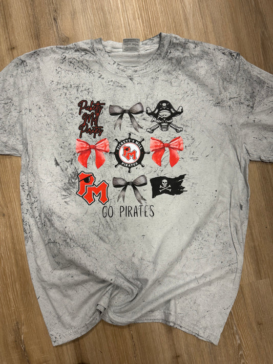 Picketts Mill Pirates Bow Collage Colorblast Tee