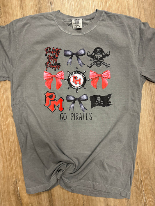 Picketts Mill Pirates Bow Collage Tee