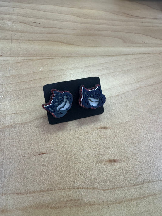 Woodstock Wildcat Mascot Studs