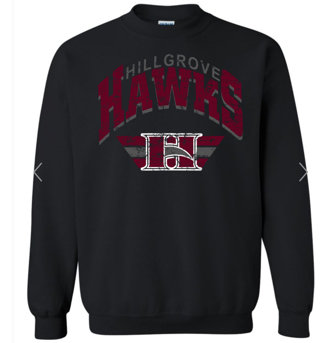 Hillgrove Hawks Distressed Vintage Sweatshirt