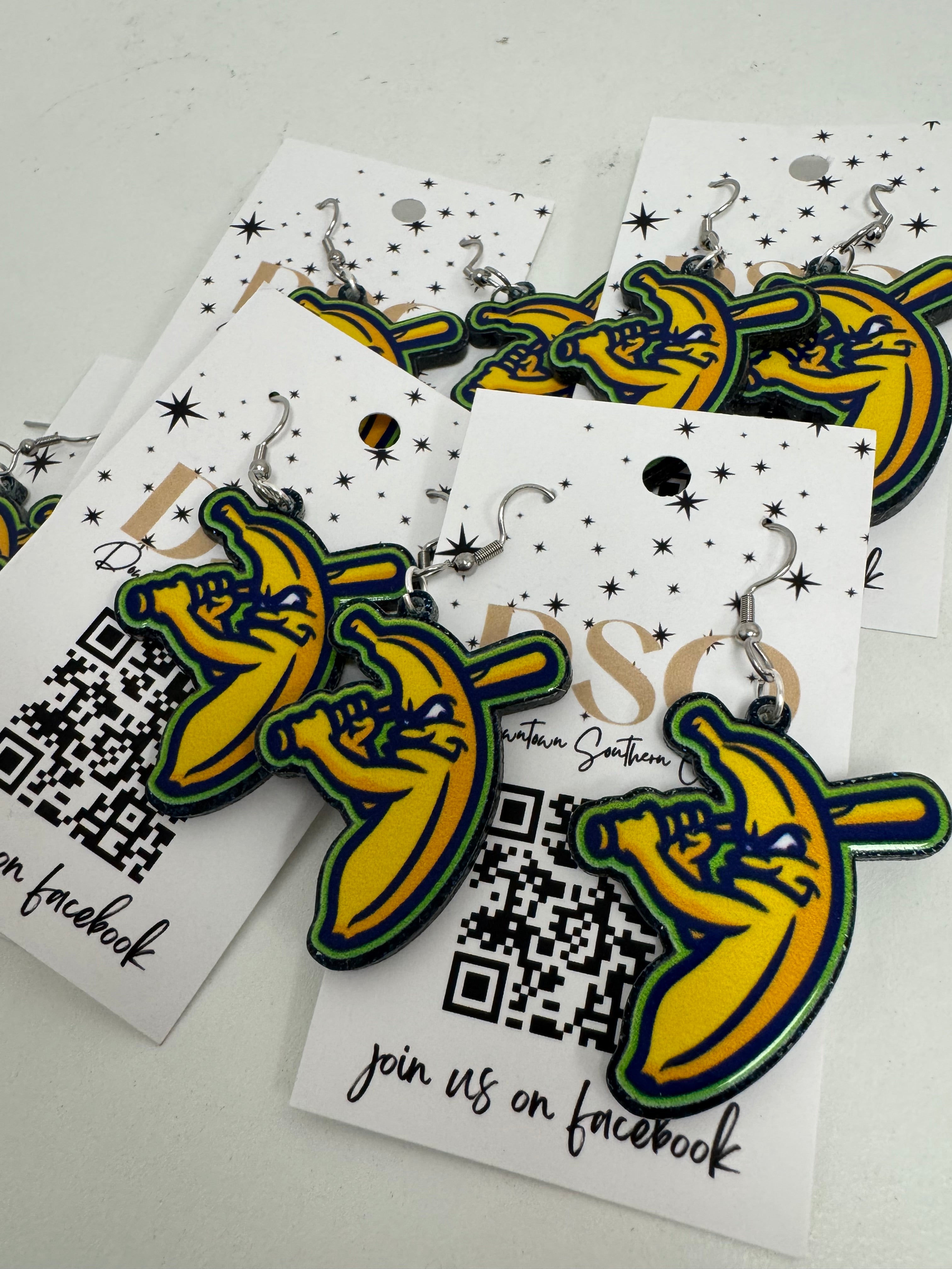 SB Banana Dangle Earrings