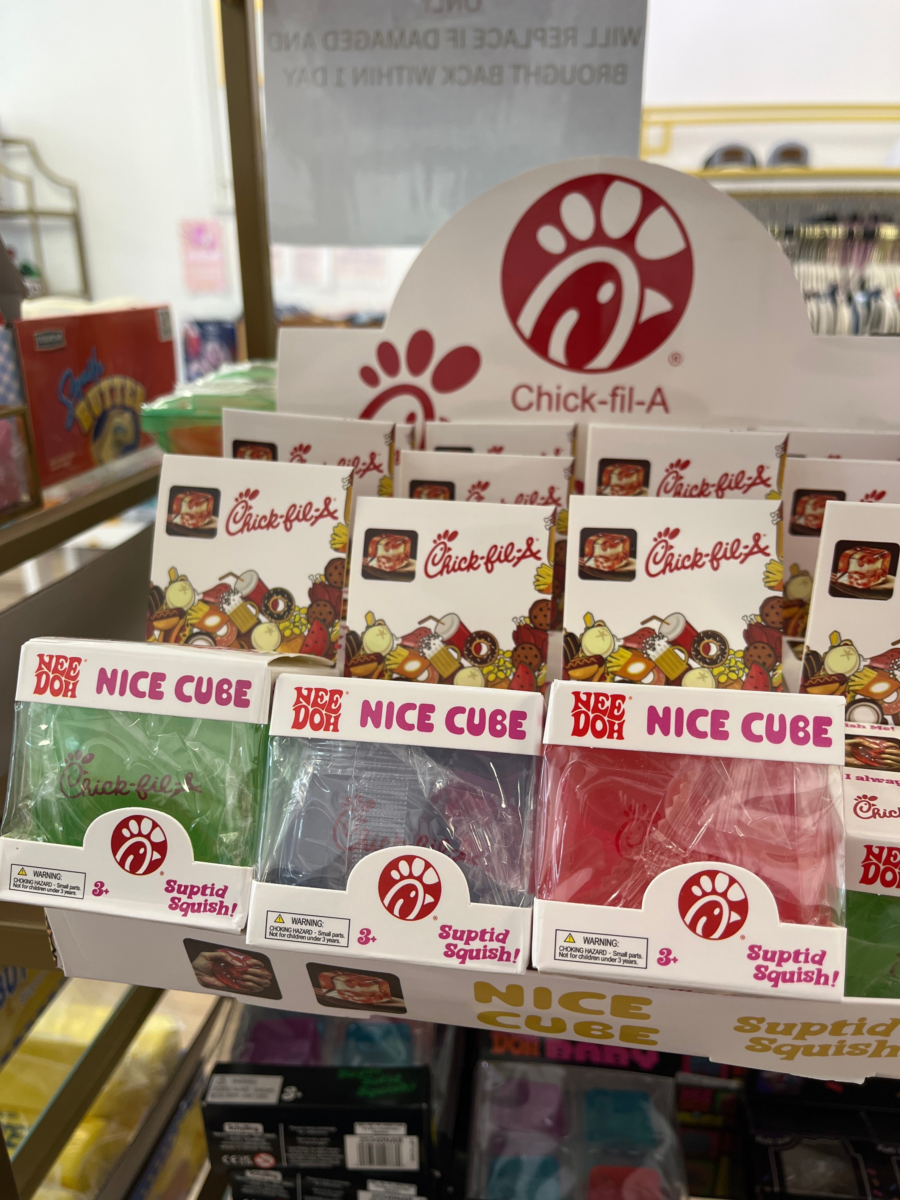 Chick-Fil-A Nice Cube Squishy Toy