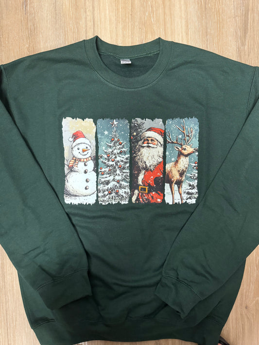 Christmas Vintage Portraits Sweatshirt