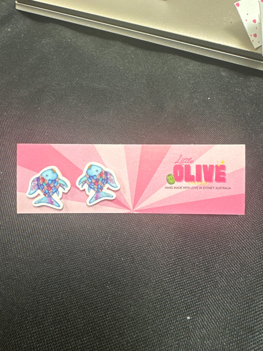 The Rainbow Fish Book Week Teacher Sparkle Earrings: Stud