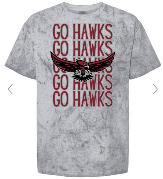 Hillgrove Hawks Mascot Stacked Tee