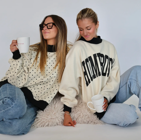 HOMEBODY Reversible Polka Dot Mockneck