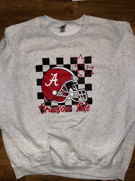 Alabama Crimson Tide Checkered Sweatshirt