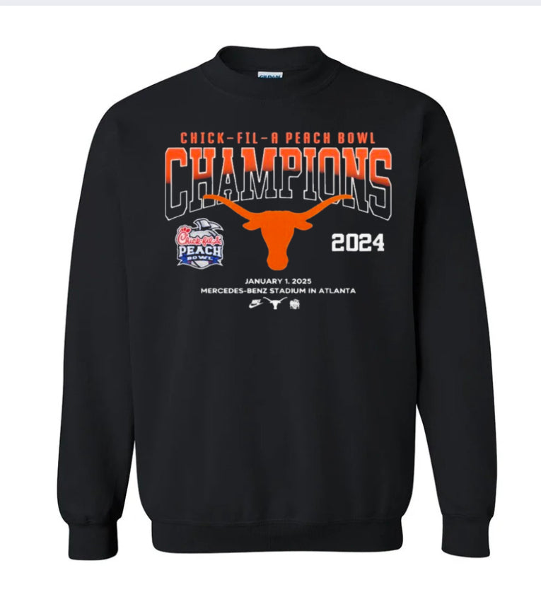 Texas Longhorns Peach Bowl Champions Black