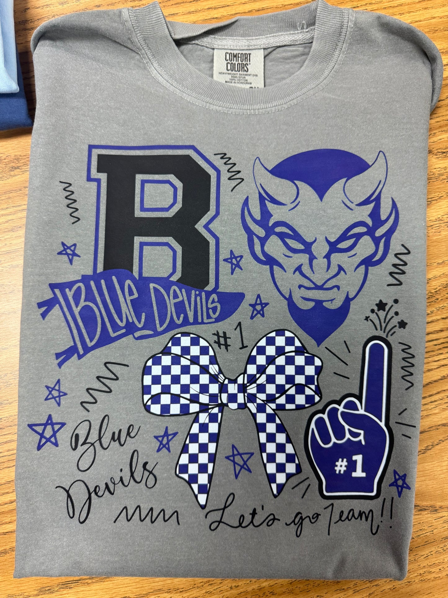 Blue Devils Let’s Go Team Spirit Tee