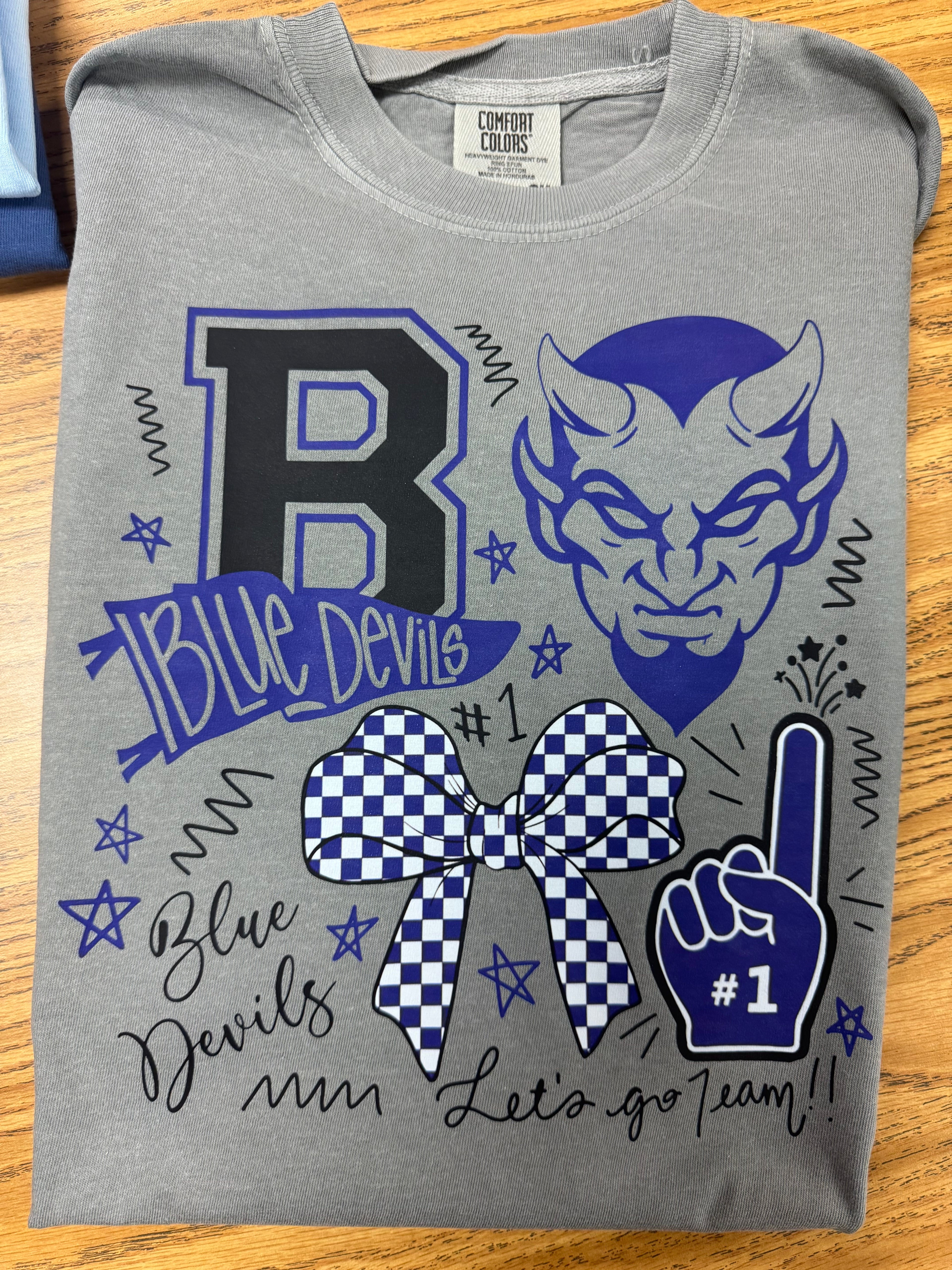 Blue Devils Let’s Go Team Spirit Tee