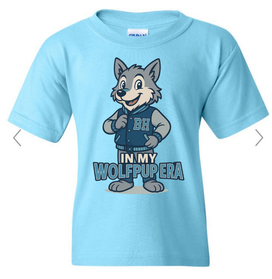 Burnt Hickory In my Wolfpup era Mascot on Sky Blue