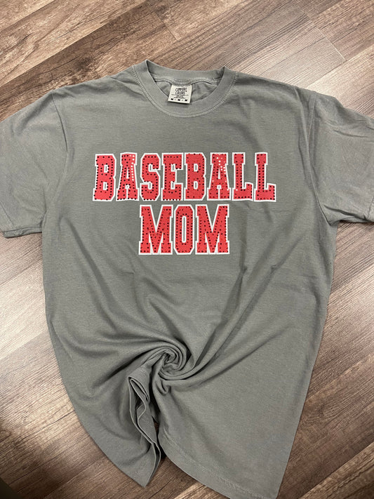 Baseball Mom Sequin Tee