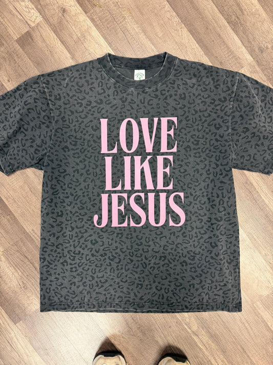 Love Like Jesus - black cheetah
