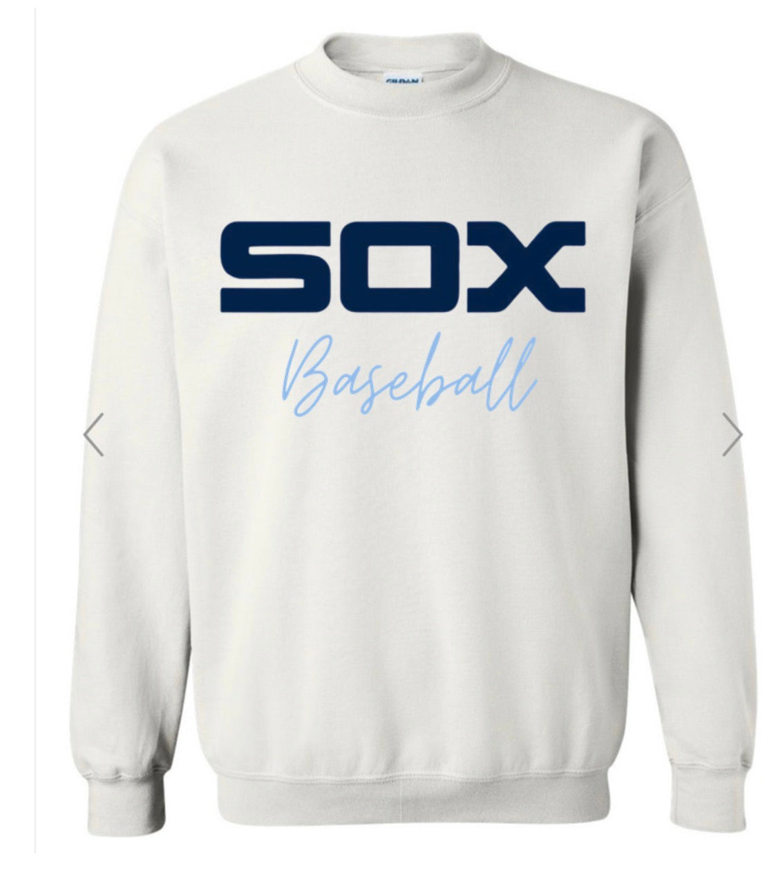 Sox Baseball on white