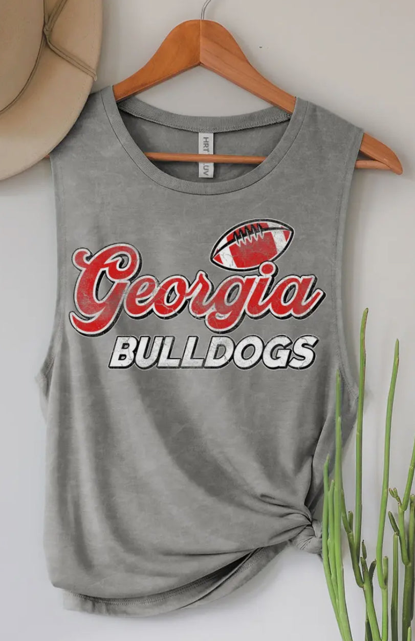 Georgia Bulldogs Graphic Mineral Tank