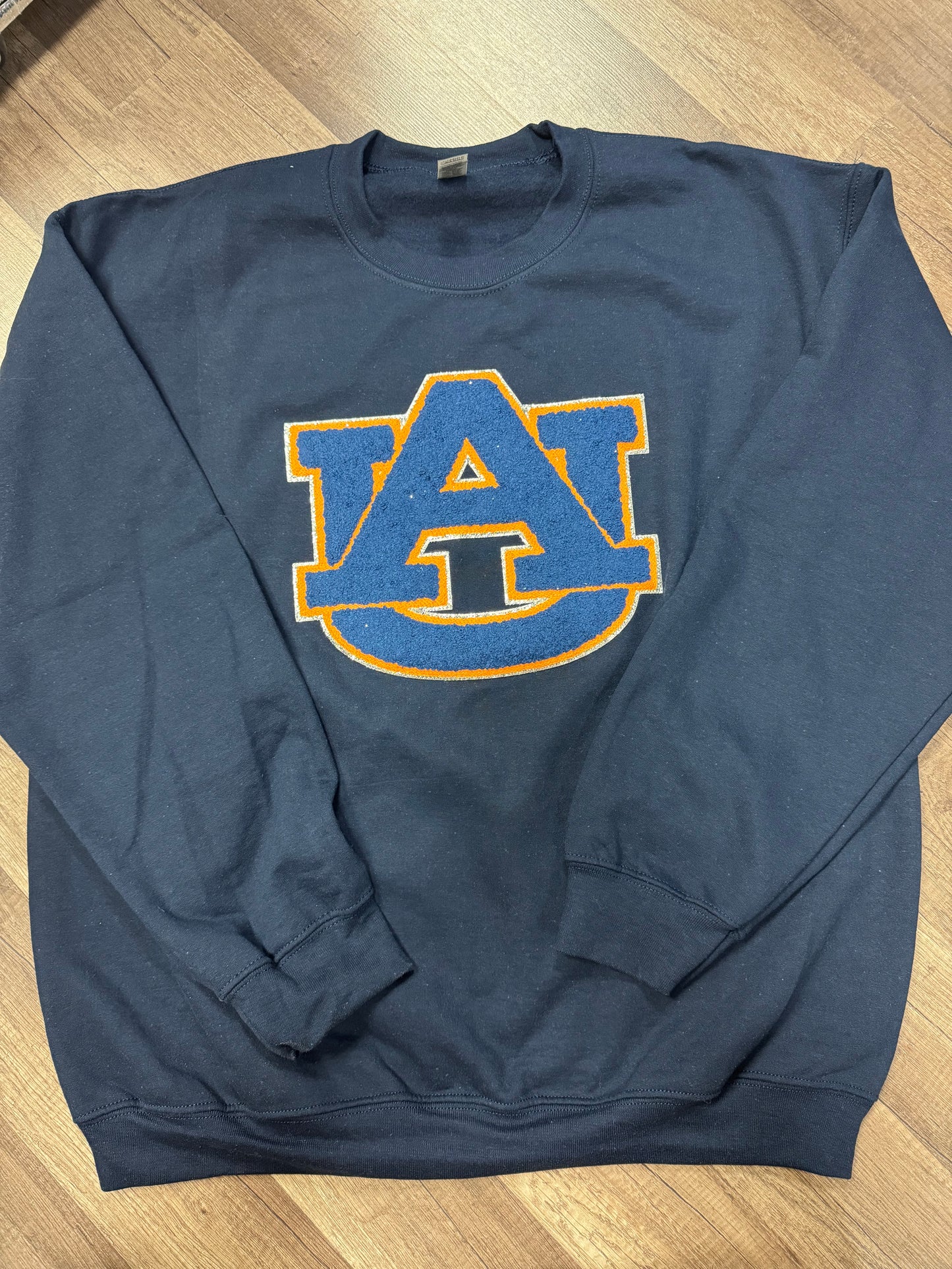 Auburn Tigers Chenille Patch Embroidered Sweatshirt