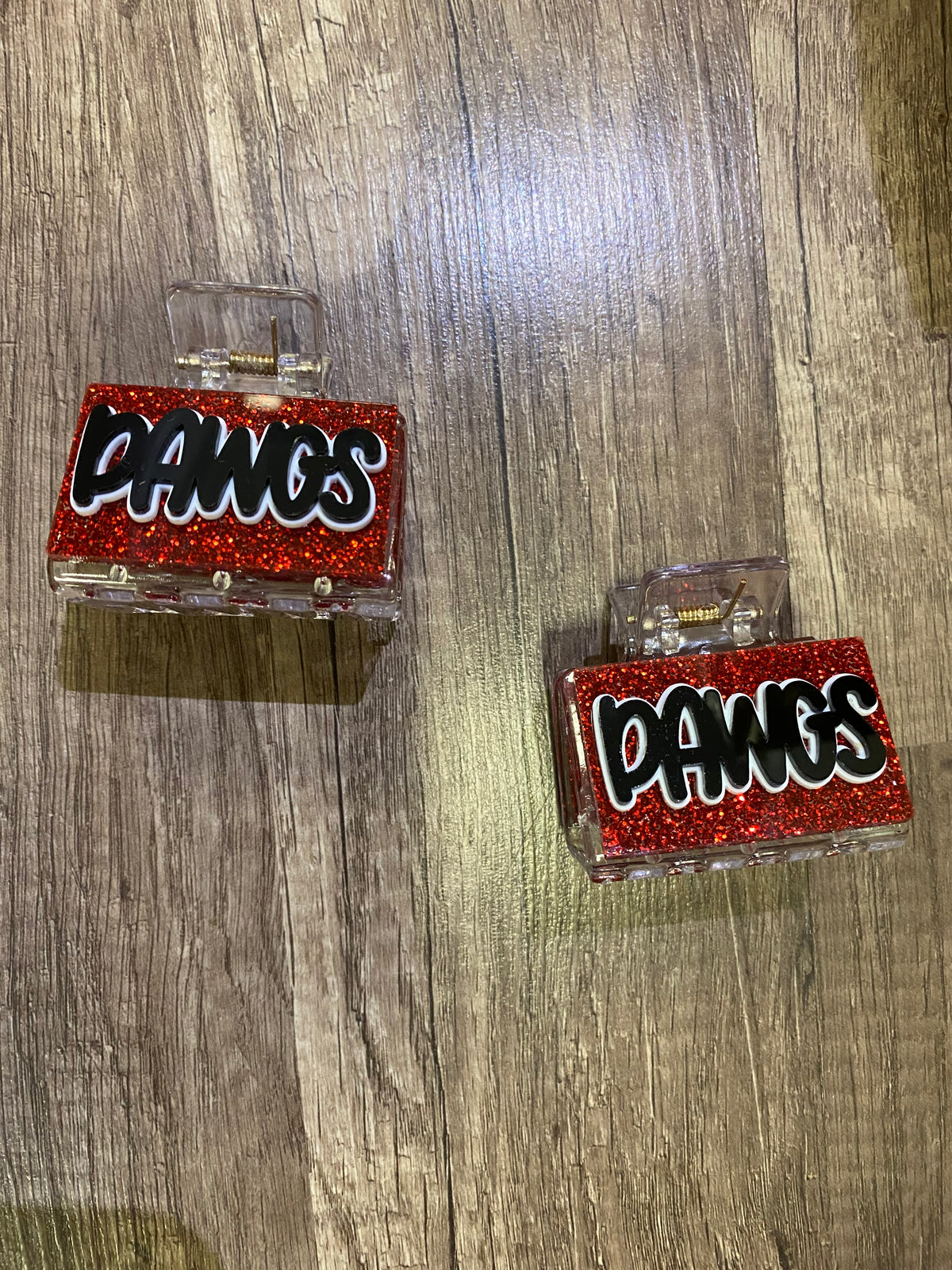 Dawgs Small Glitter Hair Clip