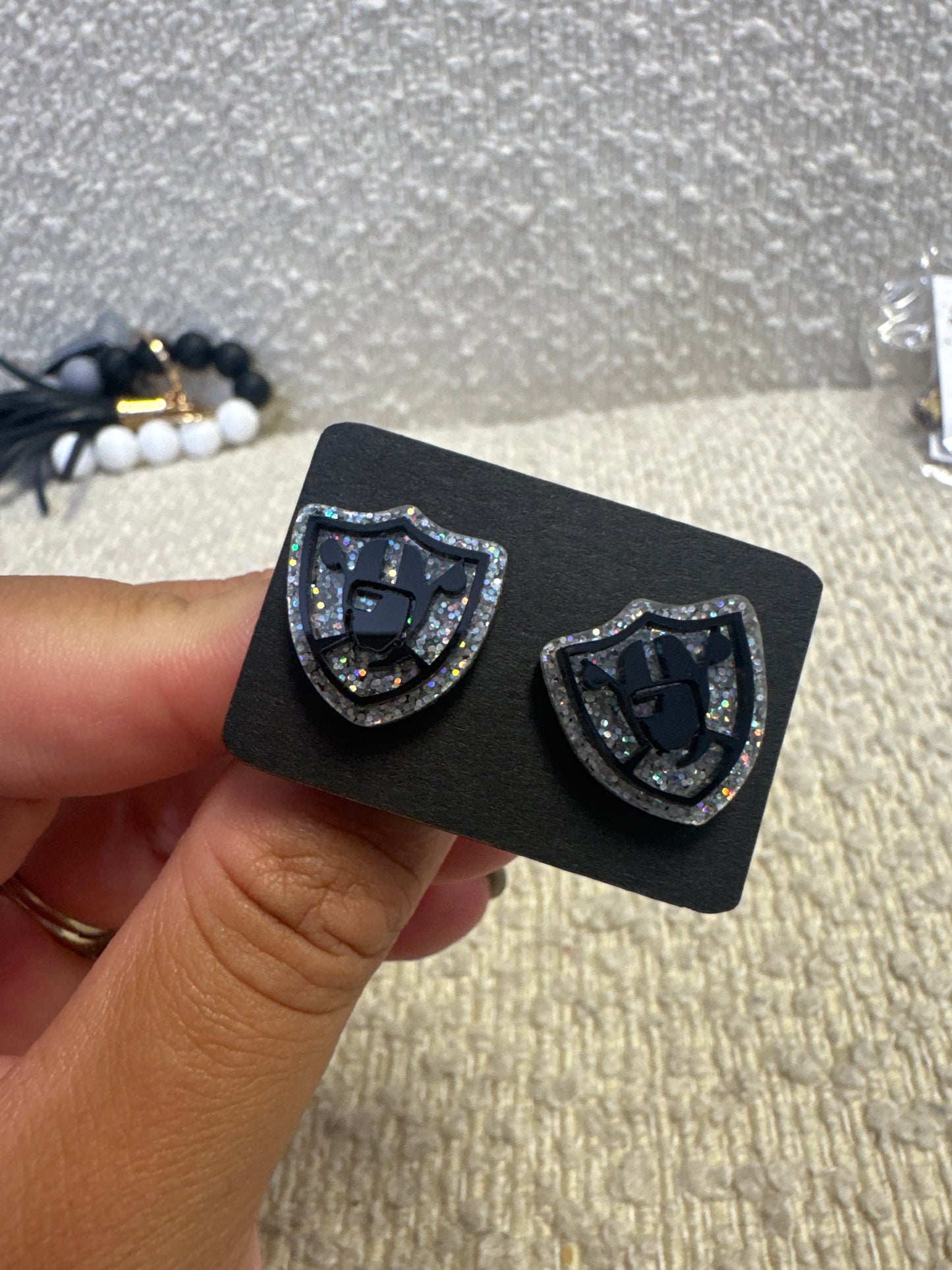 East Paulding Raiders Glitter Studs