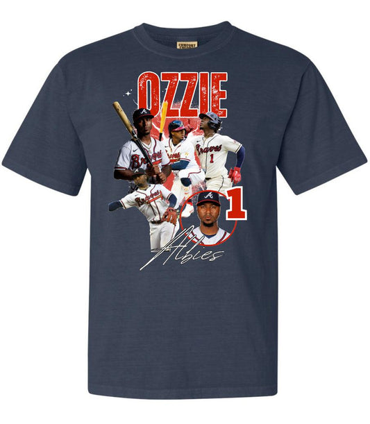 Ozzie 1 faces denim cc tee