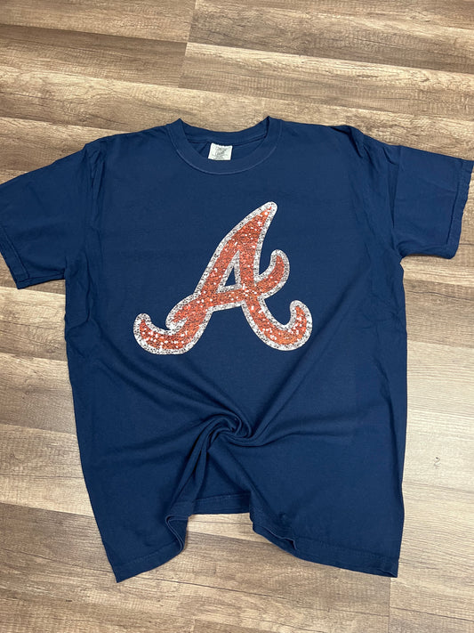 Braves A Faux Glitter Tee