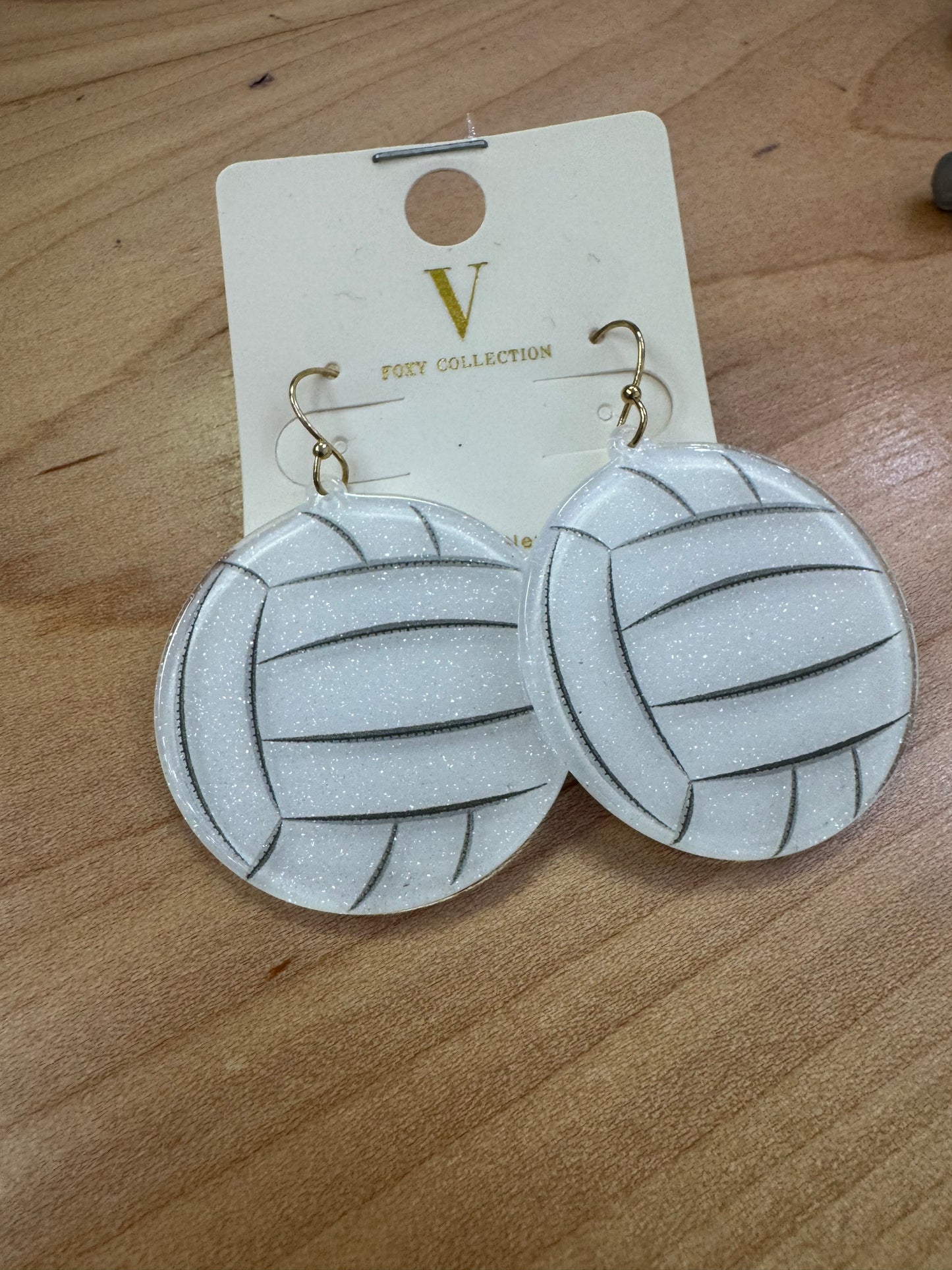 Volleyball Acrylic Dangles