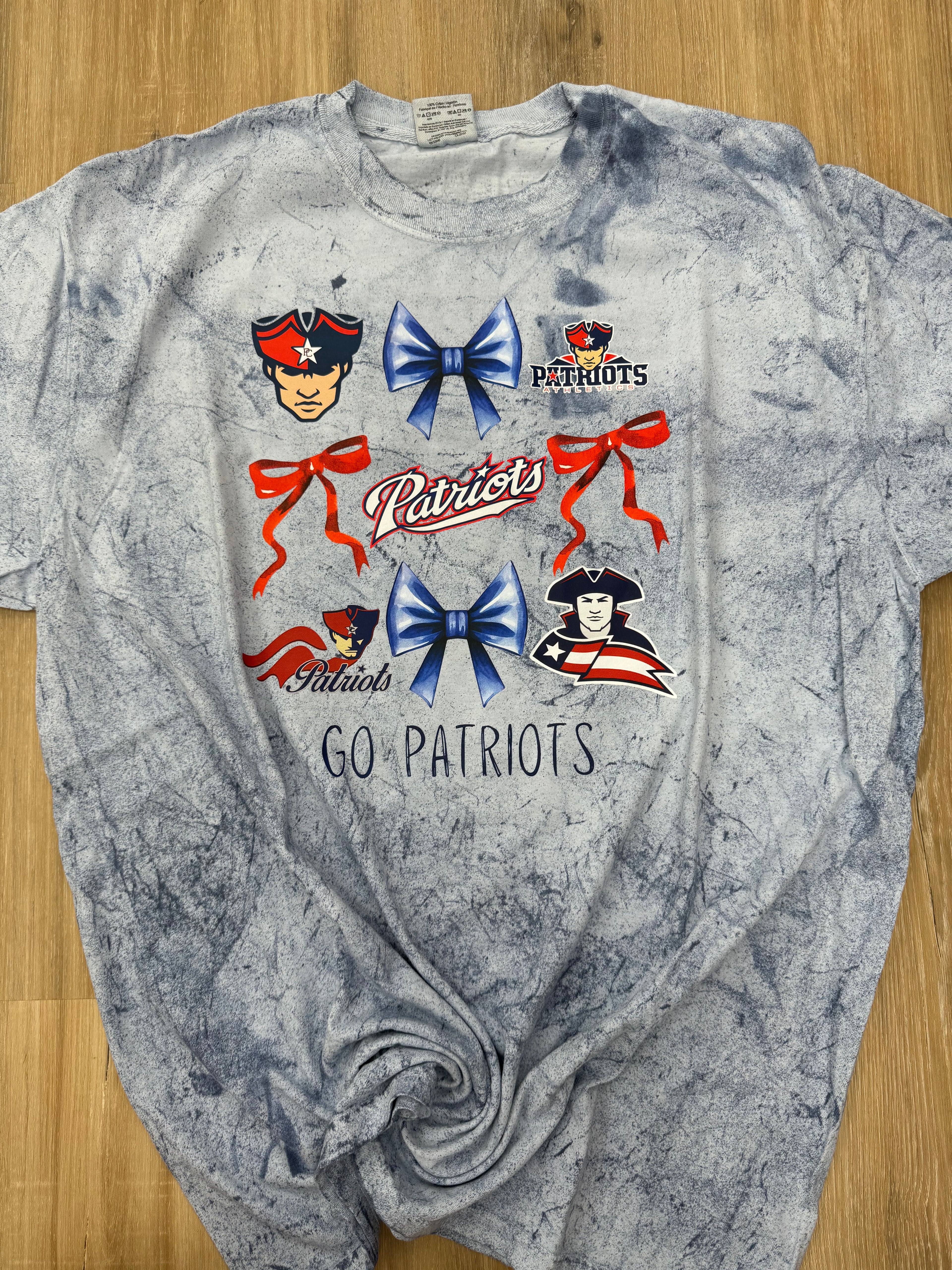 Paulding Co Patriots Colorblast Bow Collage Tee