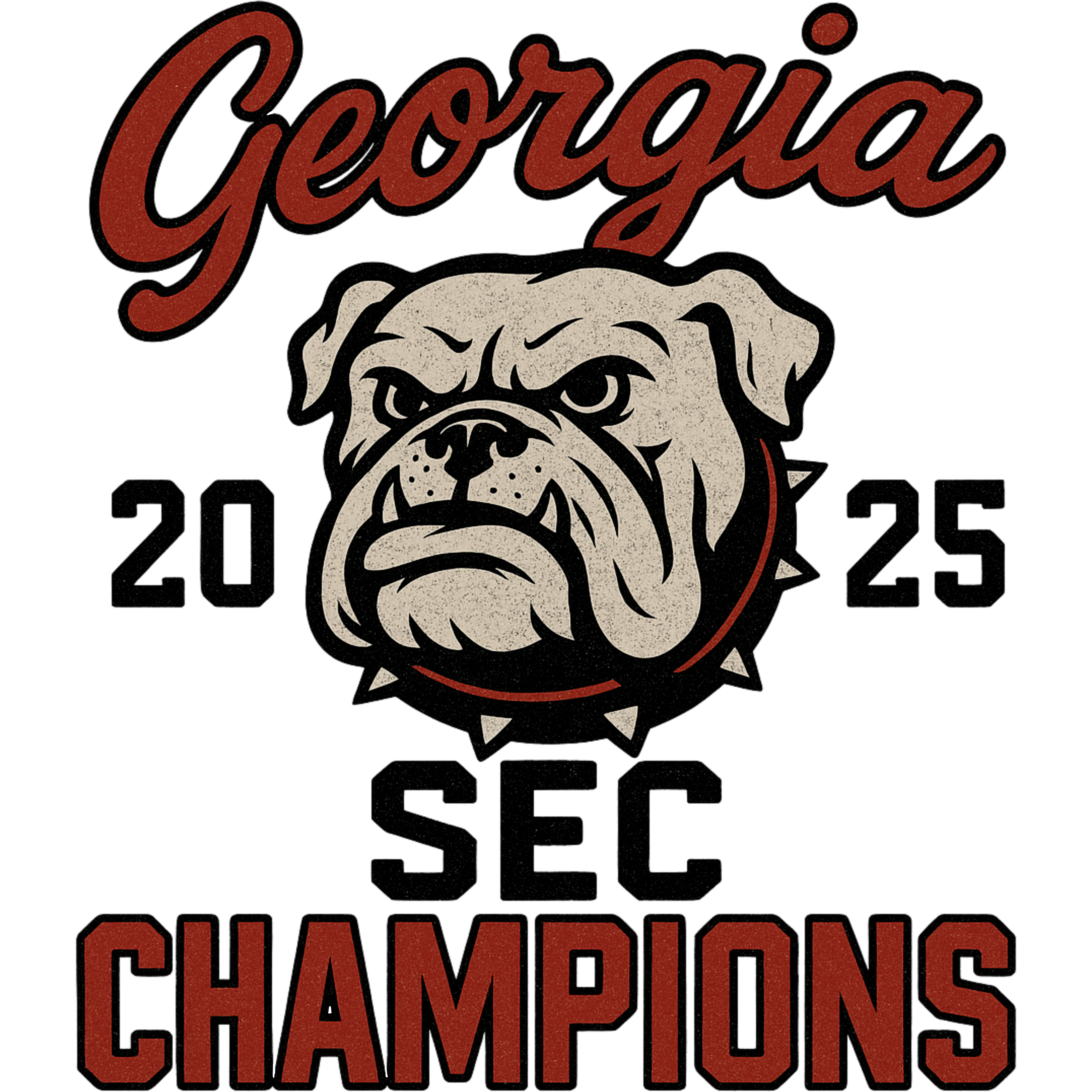TSHIRT BAR- Georgia sec champions retro