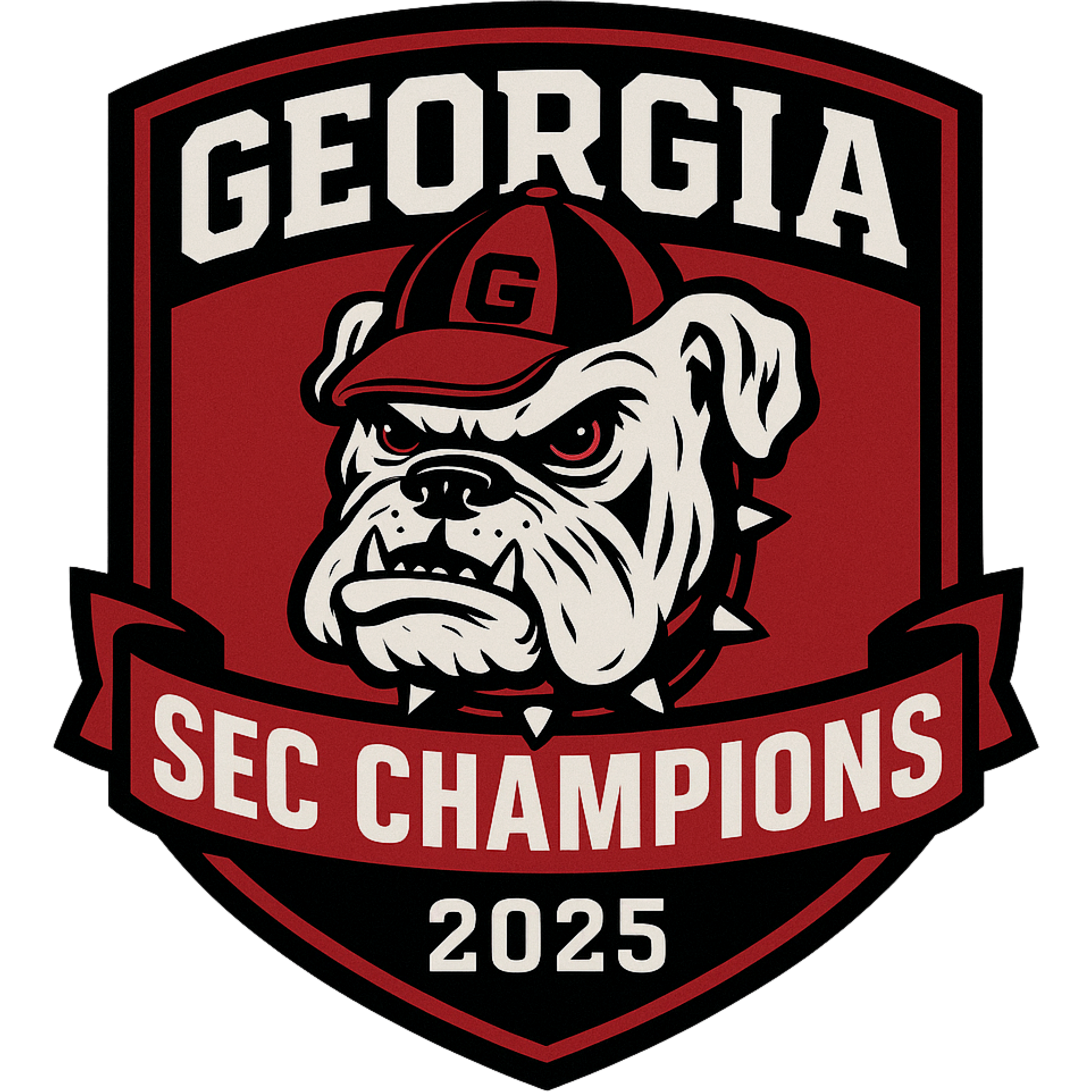 TSHIRT BAR- Georgia sec champions badge