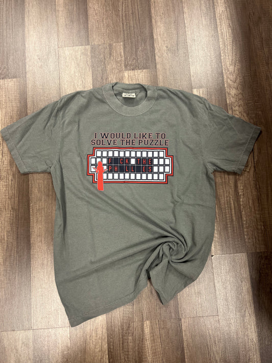 I’d like to solve the puzzle - Braves cc grey tee