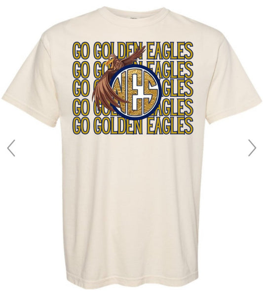 Northside Golden Eagles Mascot Stacked Tee