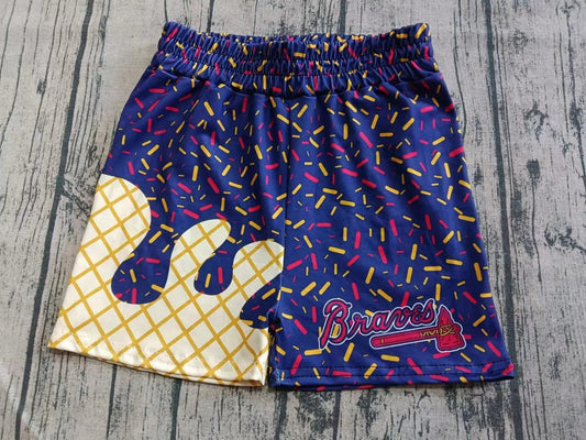 RTS BLUE BRAVES DRIP YOUTH SHORTS
