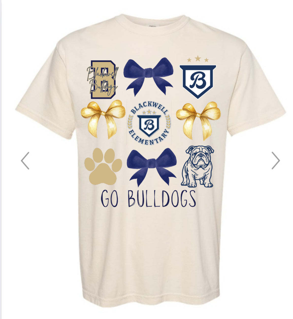 Blackwell Bulldogs Bow Collage COMFORT COLOR