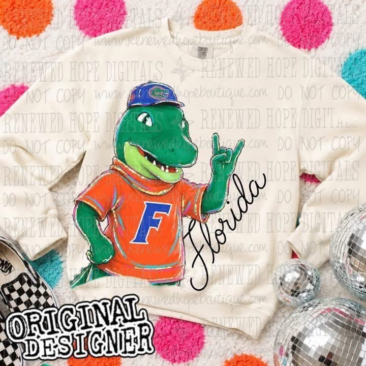 Retro Groovy Florida Gators Tee