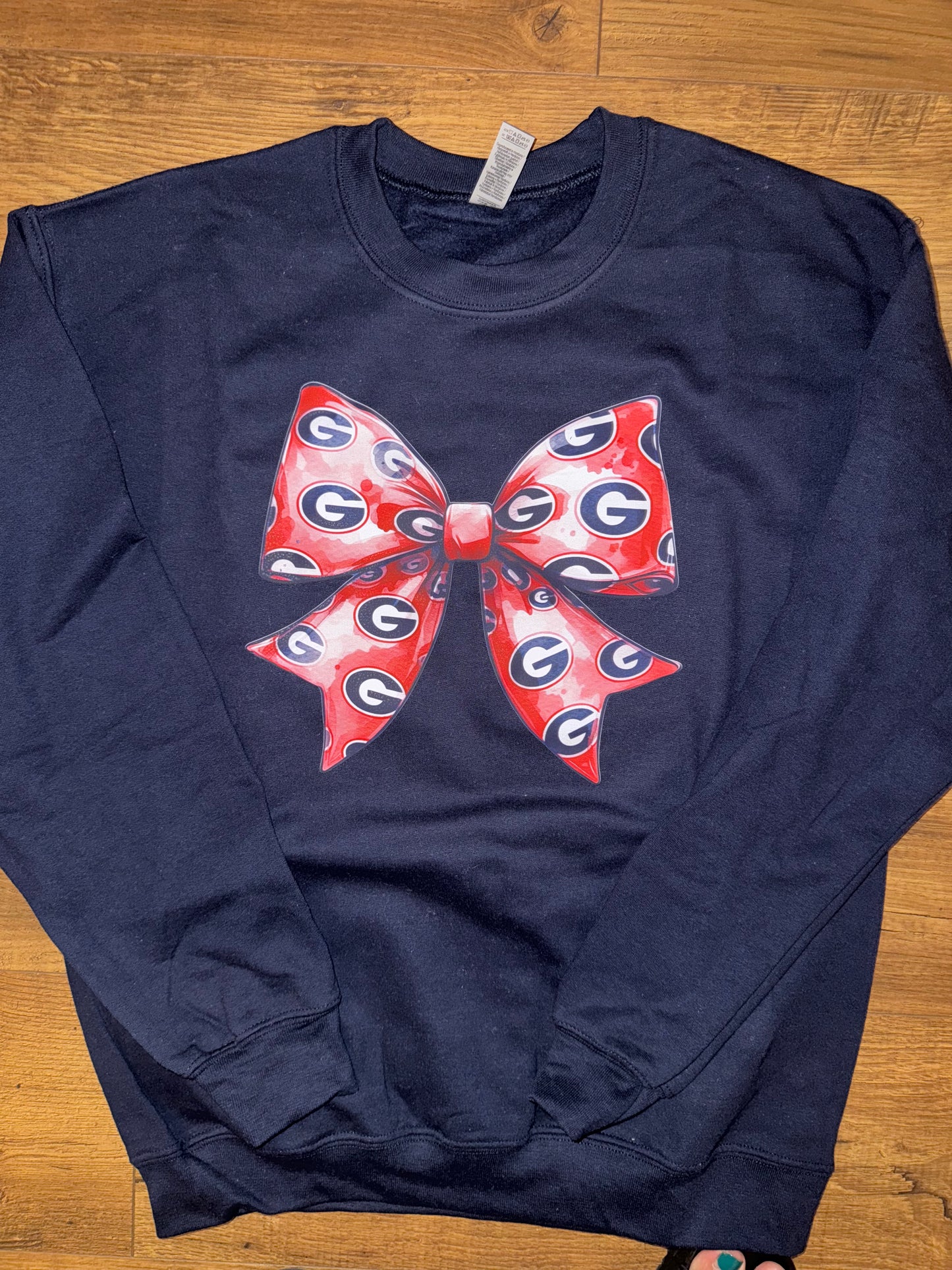 Georgia Big Bow Sweatshirt