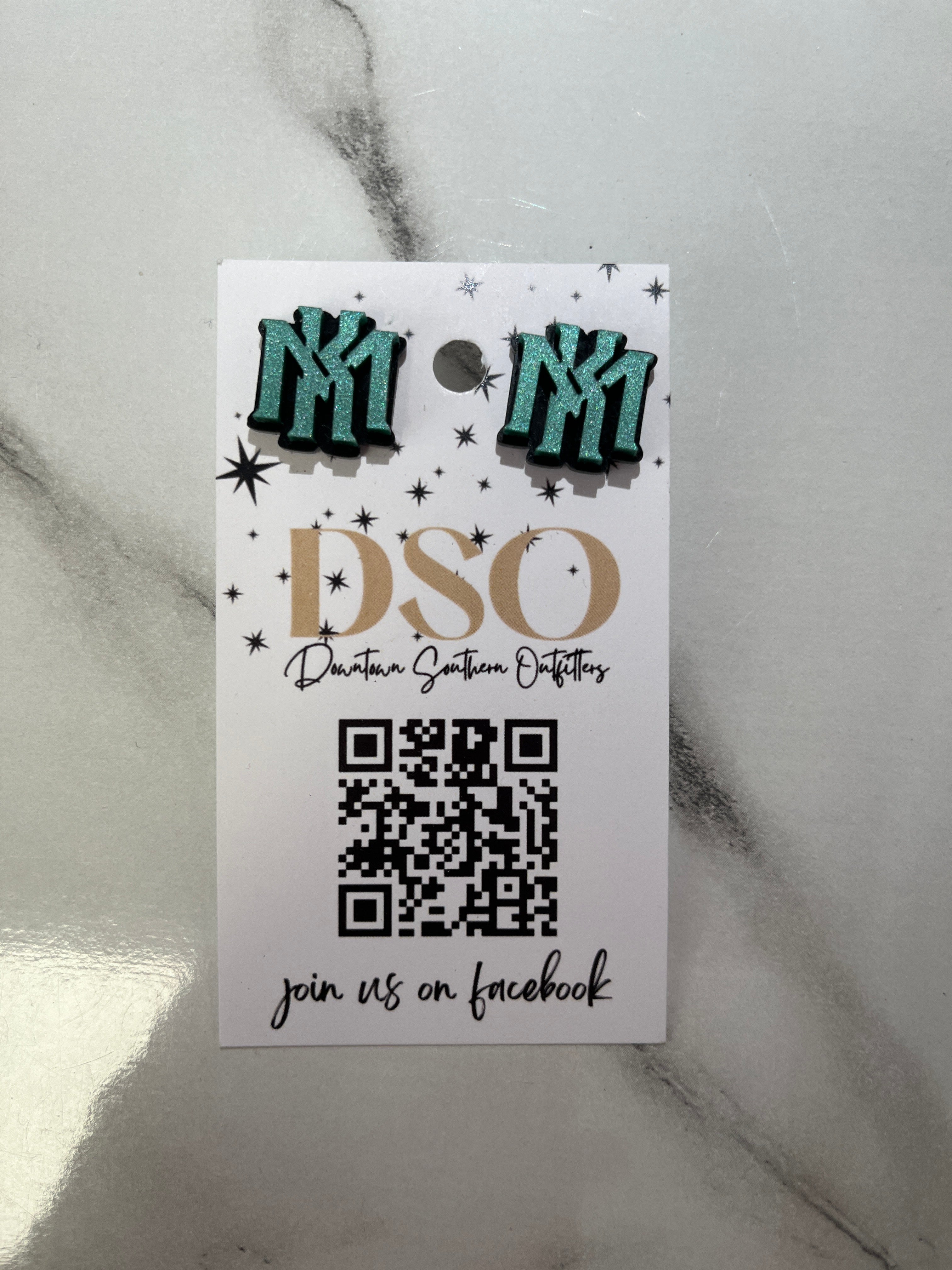 Kennesaw Mountain Logo stud earrings