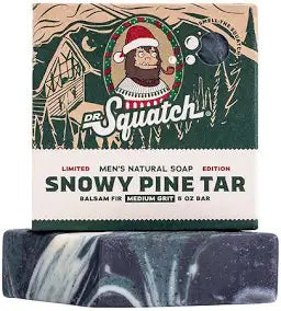 Dr Squatch Bar Soap- Snowy Pine Tar