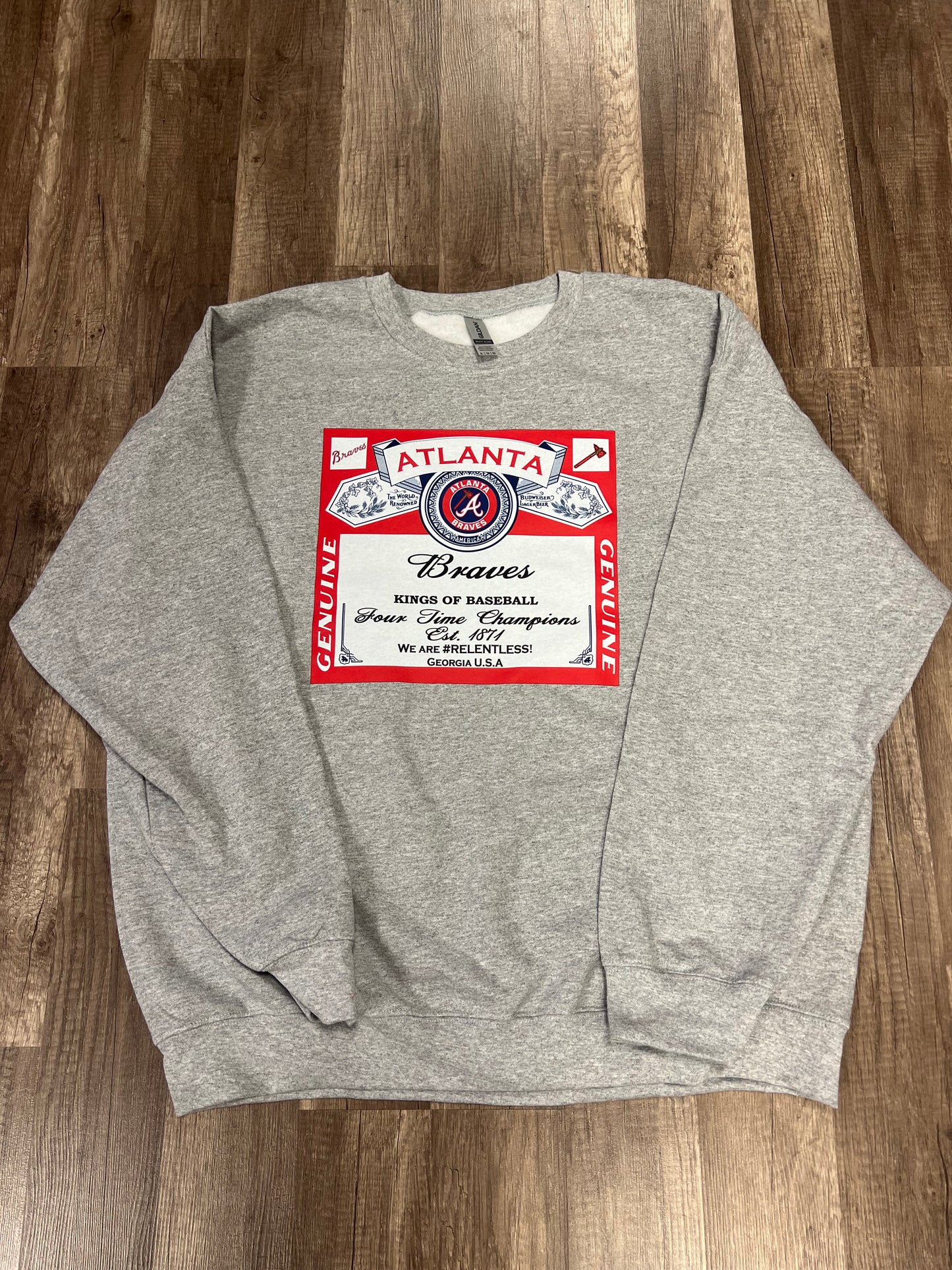 Atlanta Braves Bud Inspired Sweatshirt – Downtown Southern Outfitters