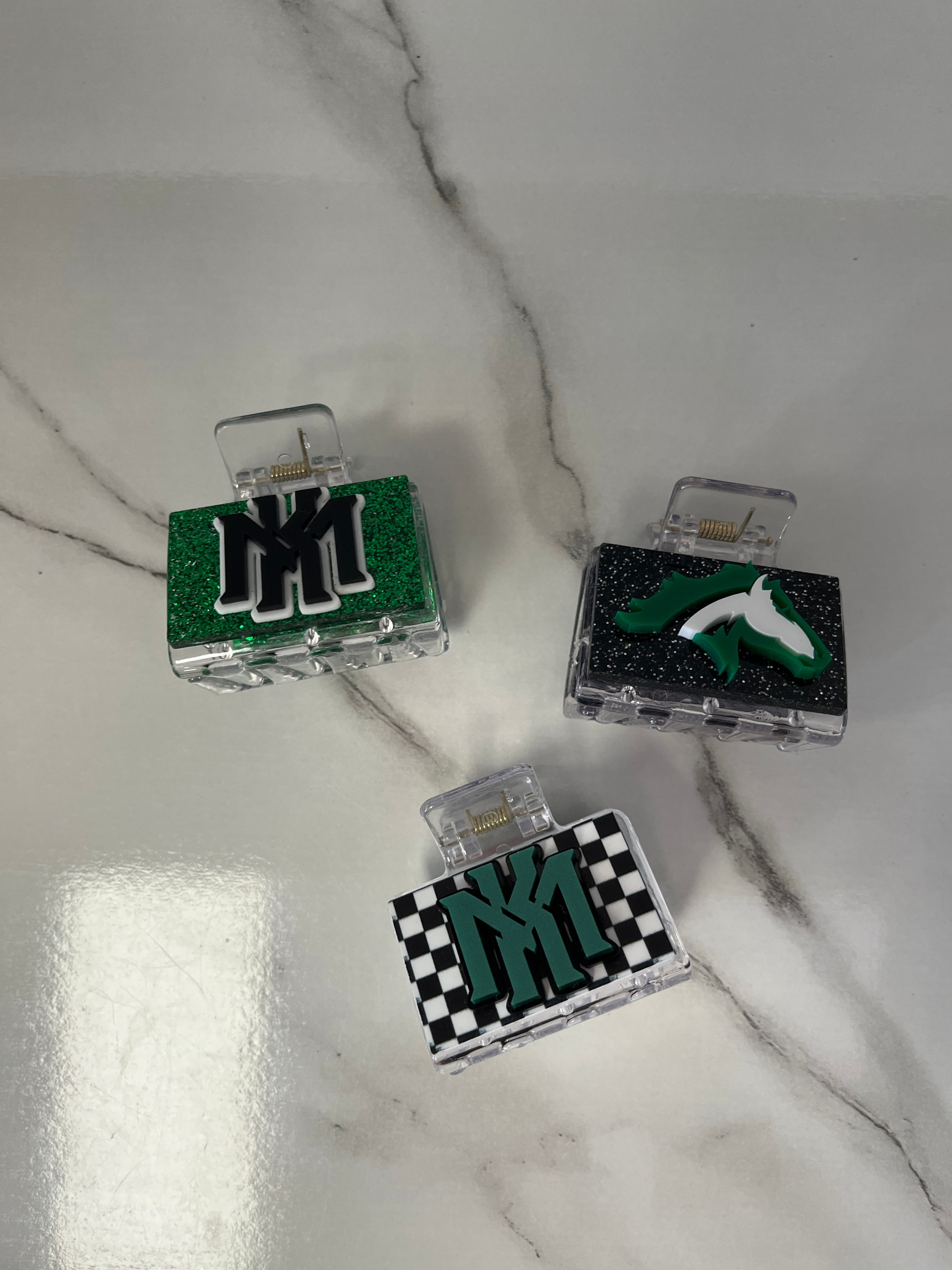 Kennesaw Mountain Mustangs Small Hair Clip