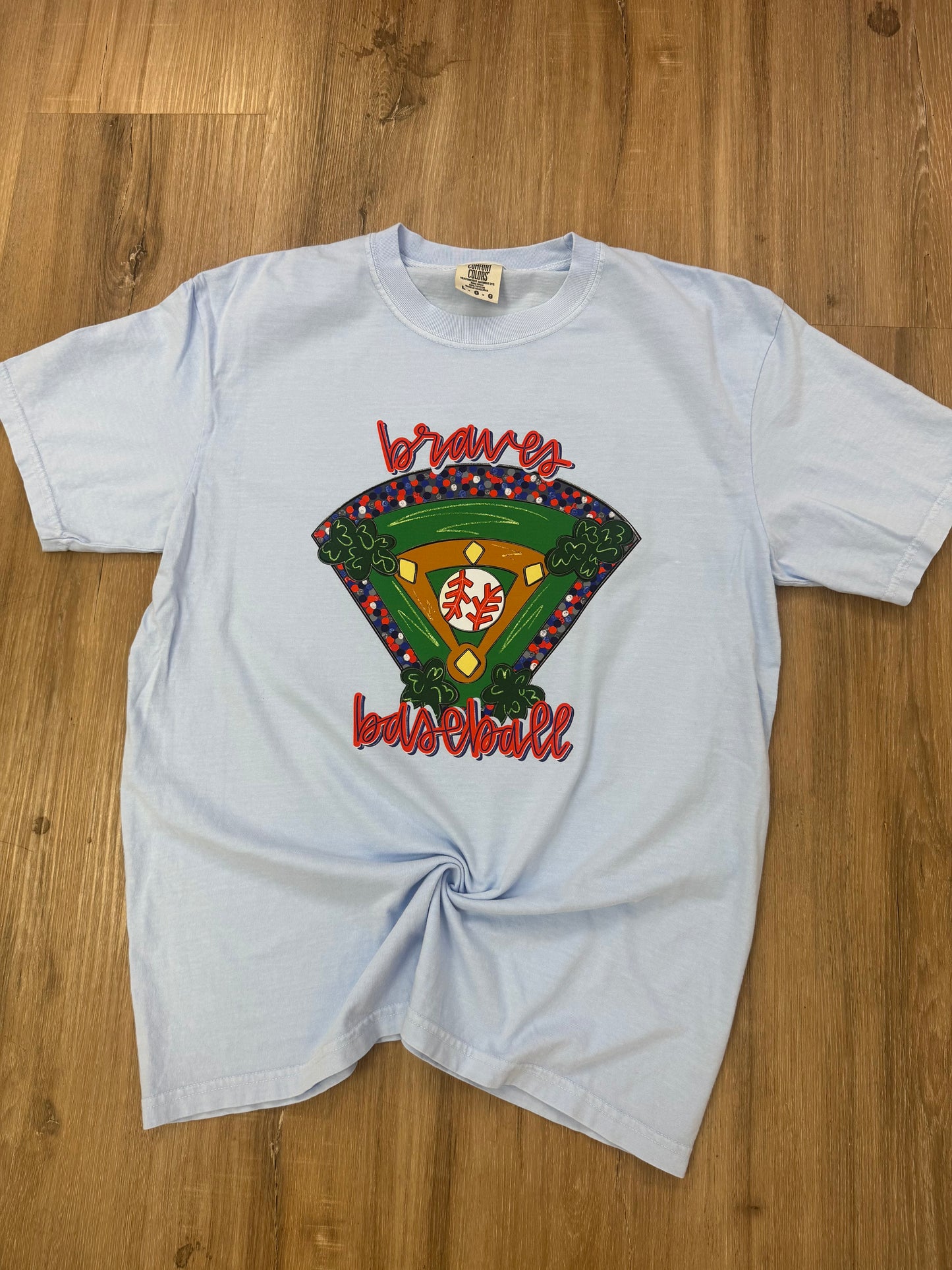 Braves Baseball Cartoon Stadium on Hydrangea
