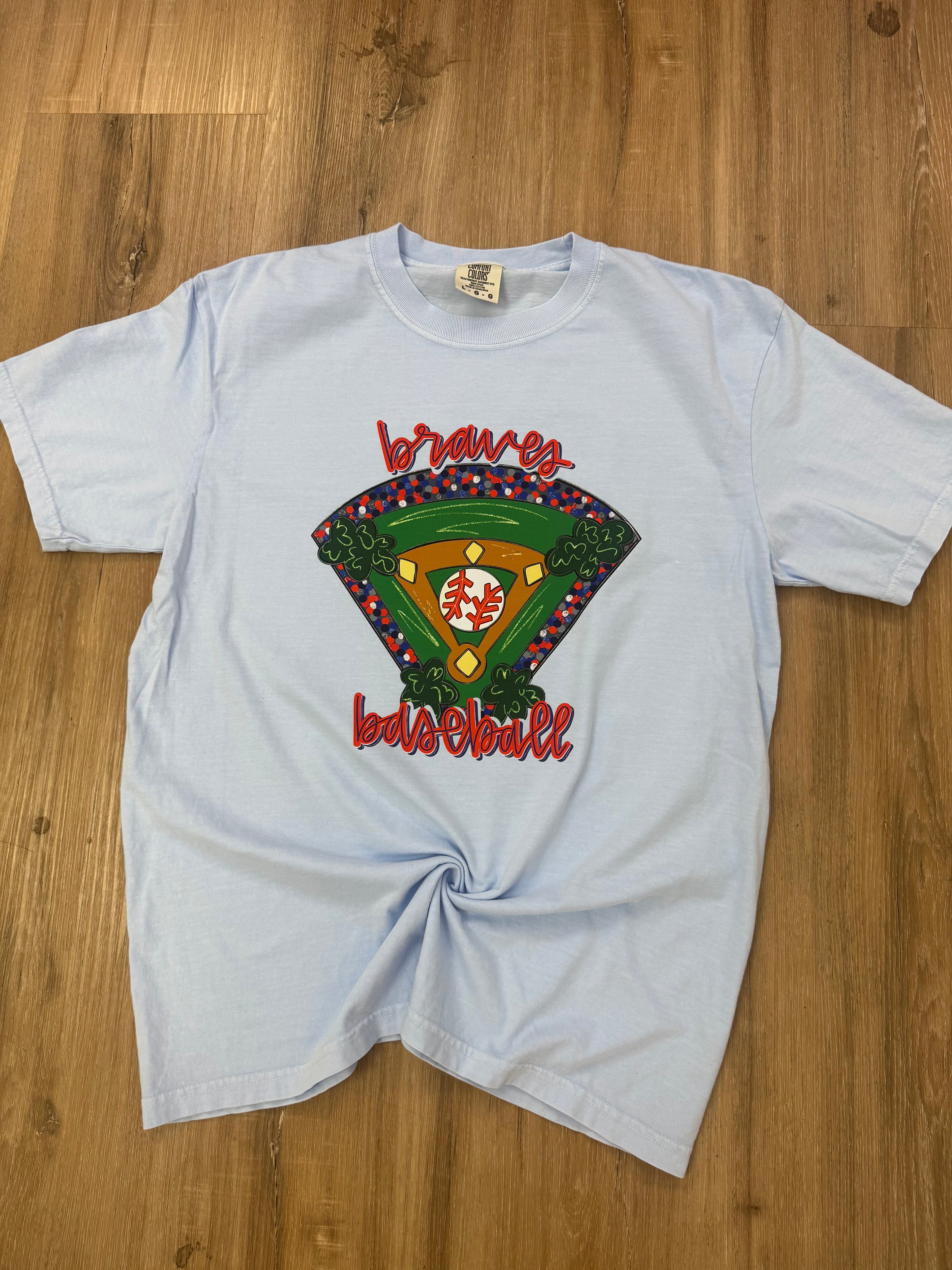 Braves Baseball Cartoon Stadium on Hydrangea