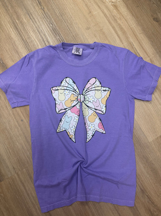 Easter Peeps Big Bow Tee