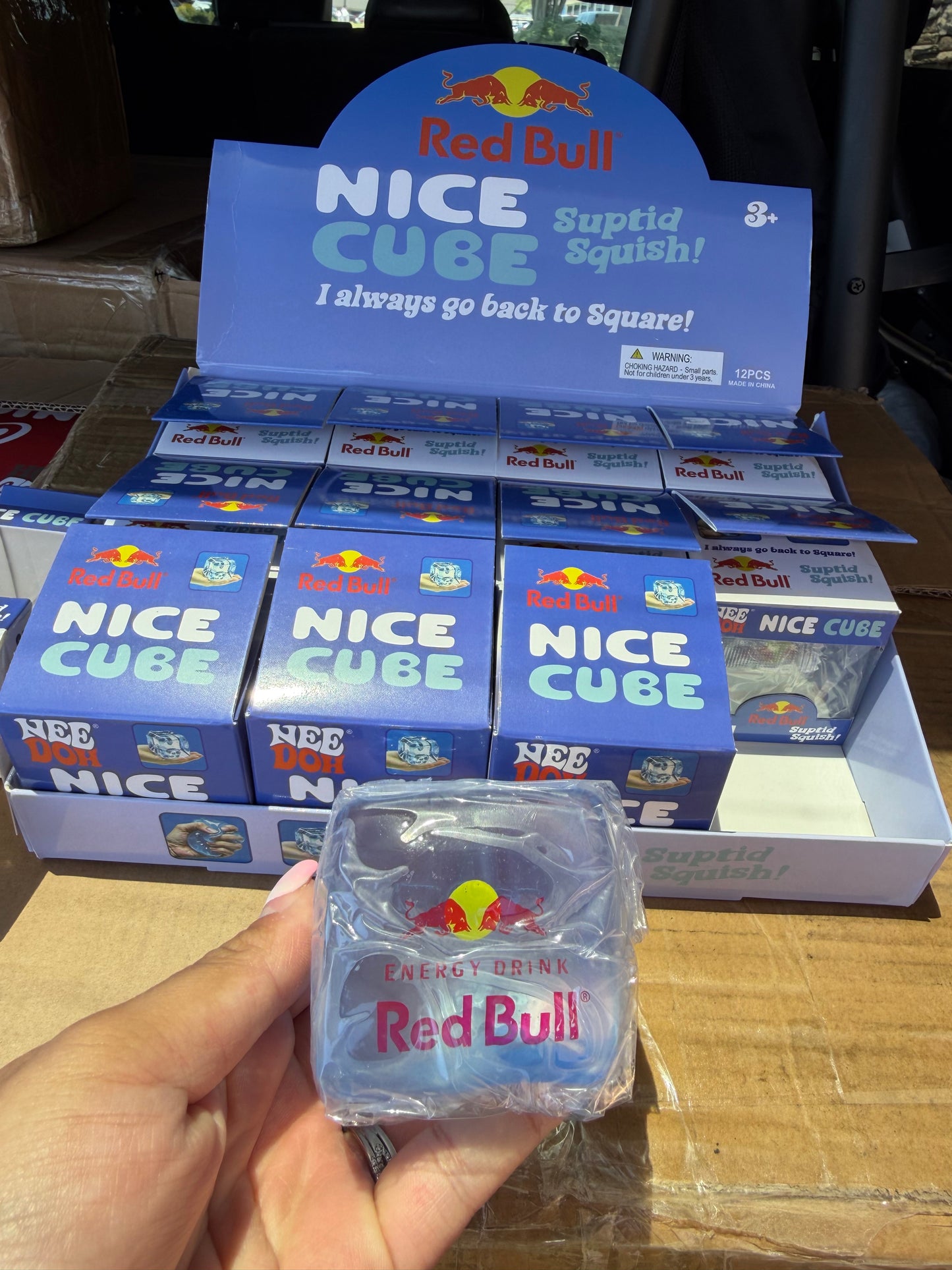 Red Bull nice cube squishy
