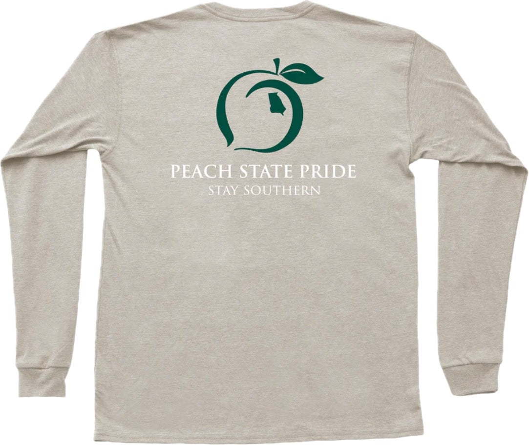 Peach State Pride Classic Stay Southern Long Sleeve - Oatmeal