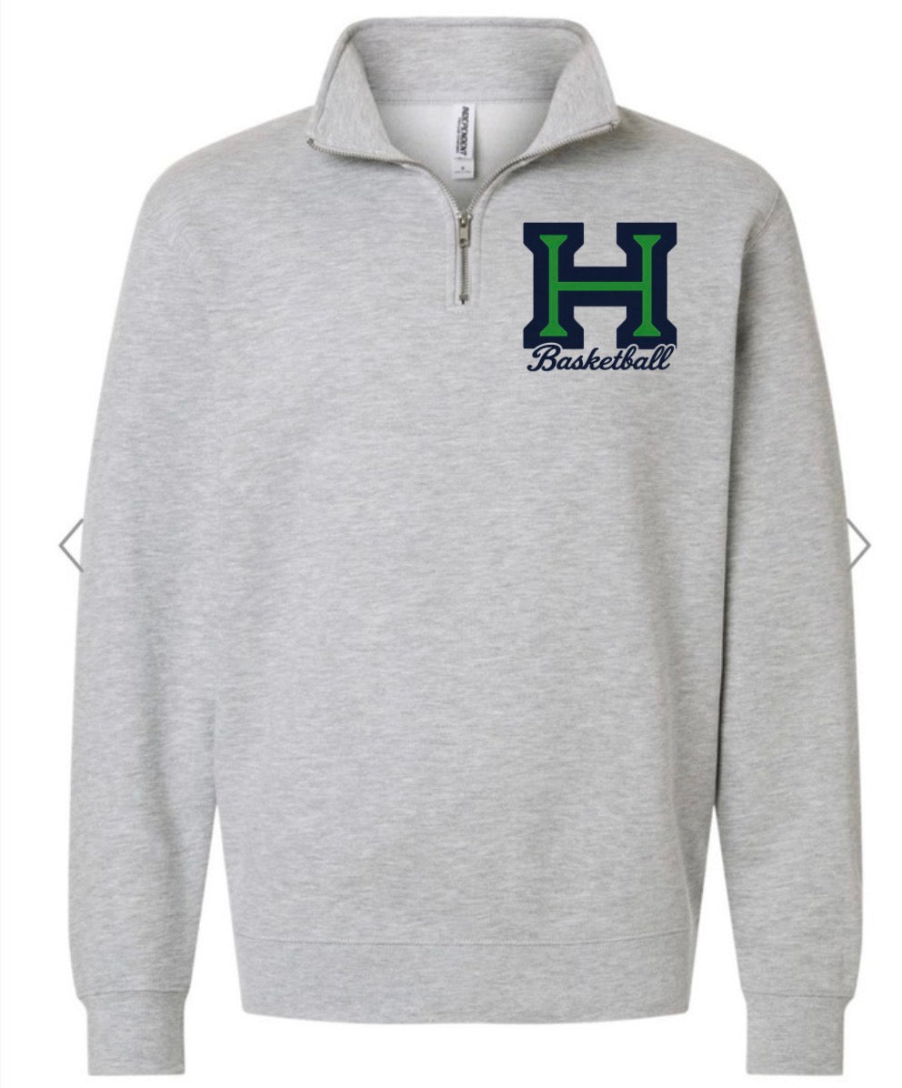 QUARTER ZIPS - Harrison basketball printed